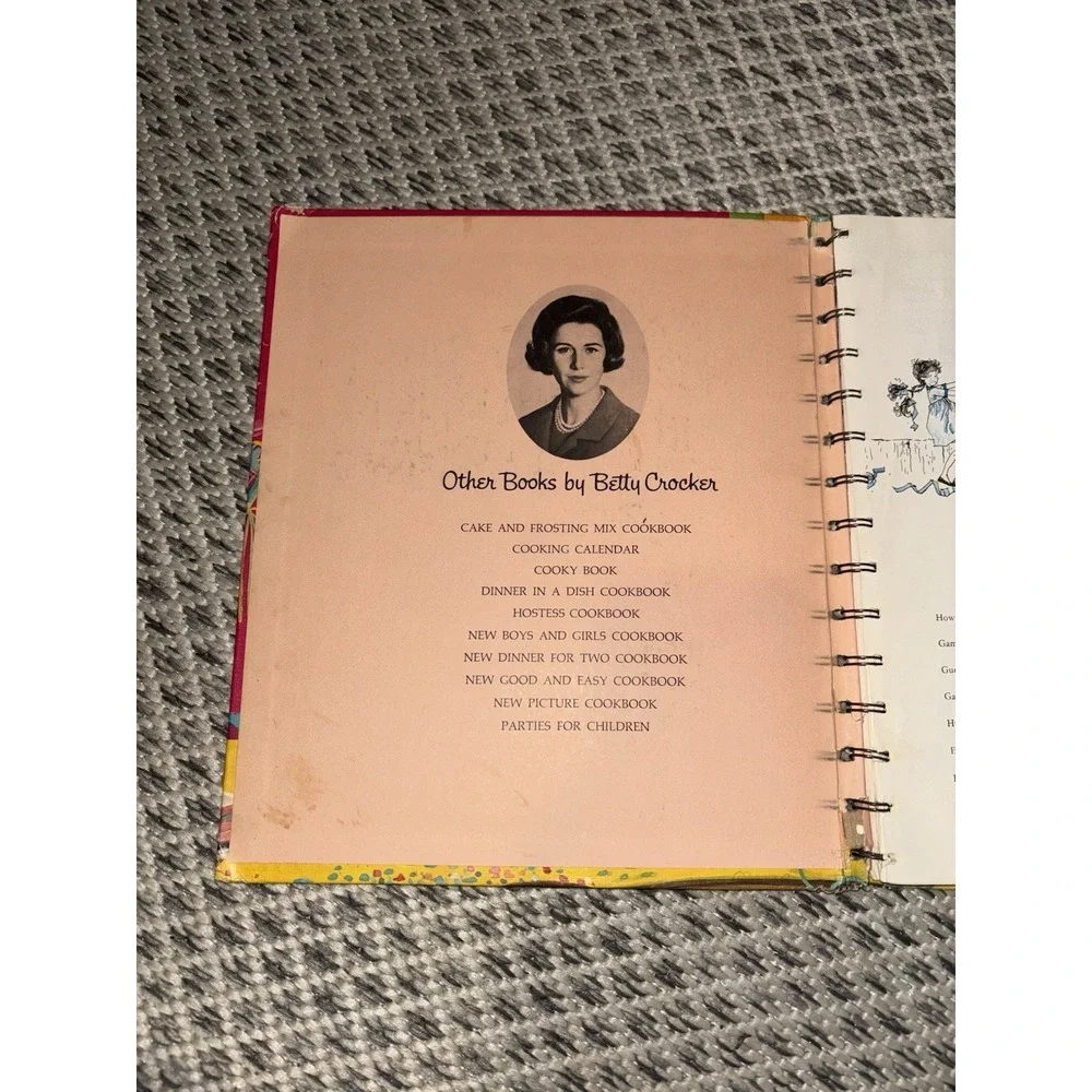 Vintage 1964 Hardcover Betty Crocker's Parties for Children Games Fun Food Guide